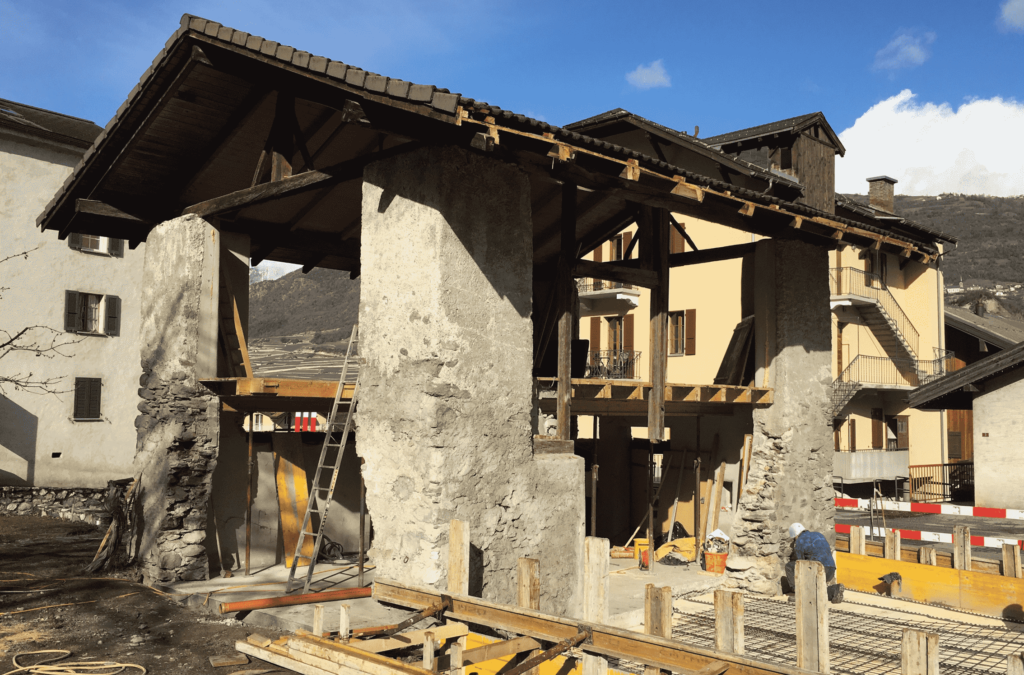 chantier démolition grange