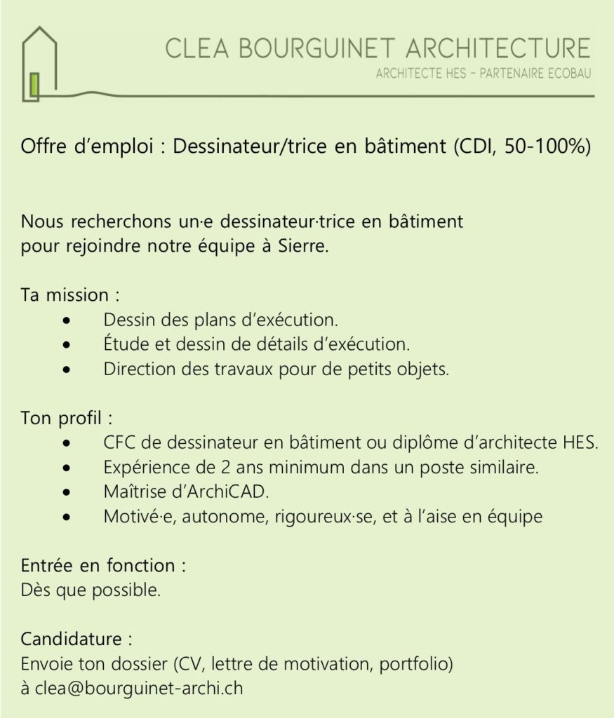 Offre d'emploi